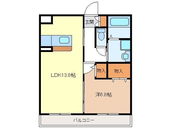 幸マンションⅡの物件間取画像